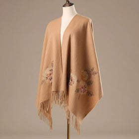 OEM ODM Wool Scarf Women's Winter All-match Shawl Free Fashion Embroidered Spring and Autumn Outer Shawl