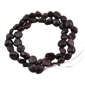 Garnet 8-12mm Gemstone Healing Irregular Shape Stone Beads Natural Stone Bead String Strand Crystals Fit for DIY Jewelry Making