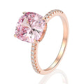 Sparkle Fashion S925 Silver Rings Jewelry Women Diamond  8a Crushed Iced Out Cut Zirconia Wedding Engagement Ring