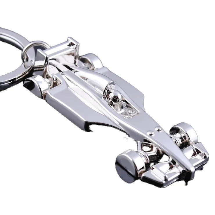 Factory Direct Sales All Wheel F1 Racing Key Chain Customizable LOGO Gift Pendant Drop Shipping
