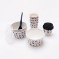 Custom Printed Soup Container 16oz Take Away Soup Paper Containers With Pet Lid
