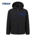 For New Winter Men's Plus Size Woolen Stand Collar Waterproof Windproof Puffer Jacket