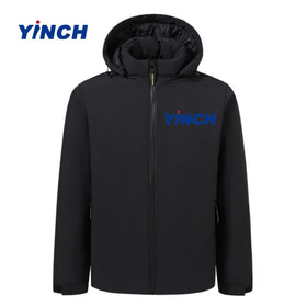 For New Winter Men's Plus Size Woolen Stand Collar Waterproof Windproof Puffer Jacket