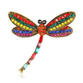 AG007 Fashion Rhinestones Dragonfly Brooches Women Dragonfly Brooch
