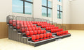 5 Rows Bleachers Seating Tribunes Metal Bleacher Aluminum Grandstand With Stadium Seat
