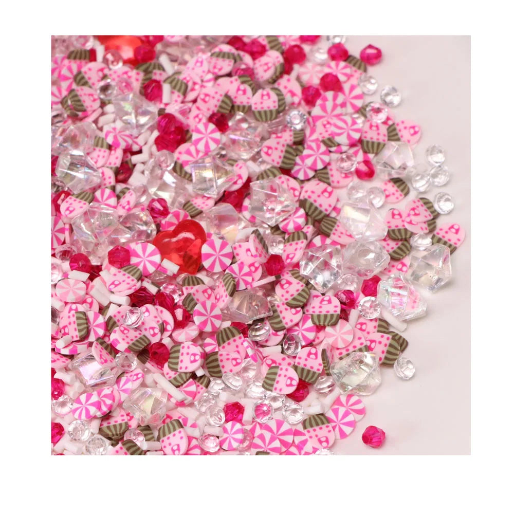 Christmas Clay Slices Xmas DIY Nail Art Decor Soft Polymer Clay Snowflake Chocolate Candy Sprinkle Slime Filler