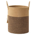 Cotton With Pendant Large Capacity Foldable Color Matching Sundries Laundry Storage Basket