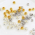 3mm 4mm 5mm 925 Sterling Silver Crimp Beads Cover Metal Jewelry Findings Accessories for Diy Jewelry Making