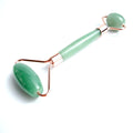 Huiying Hot Wholesale Anti Aging Natural Green Jade Gem Roller For Face Double Neck Healing Slimming