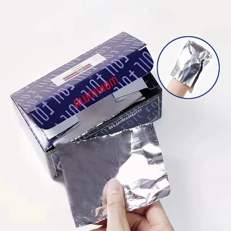 1 Roll Nail Tool-Cotton Aluminum Foil Wrap for Nail Polish Remove Soak-off Gel Removal Paper for Finger Application