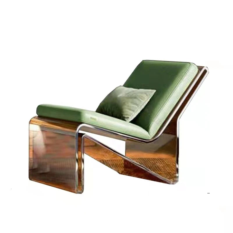 Acrylic Rcking Chair Sofa Living Room Luxury Swing Chairs for Indoor Outdoor Bedroom Recliner Chair Sofa