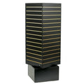 Manufacturer's Rotatable Wooden Slatwall Fixture MDF and Aluminium Clothes Rack for Retail Shop Display