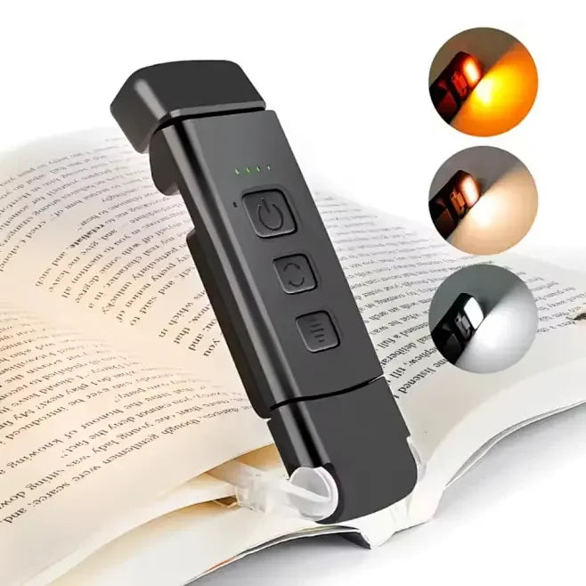 USB Rechargeable Mini LED Book Lamp for Kids Portable Clip-On Night Table Lamp Flexibility for Bed Reading Small Living Room