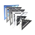 High Quality 7 Inch Aluminum Alloy Rafter Square Speed Square Triangle Carpenters Square for Wood Working