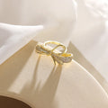 Fashion Distinctive Bow Ring Women's Opening Adjustable Niche Design Simple Cold Style  Ring