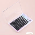Individual Natural Beauty F09D Cluster Lashes Diy Segment Lash Kit with Custom Paper Eyelash Box and logo