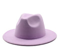 Hot Wide Brim Wool Felt Men Fedora Hat Multi Color Fashion Party Formal Hat