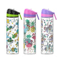 650ml Plastic Tritan Sport Water Bottle BPA-Free Kids Design Cartoon Minimalist Style for School Kids Drinkware