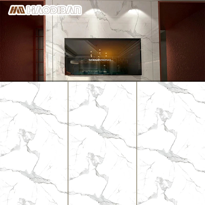 4x8 Ft Indoor WPC PVC Modern Fireproof Wall Panel 3D Pet Marble Graphic Carbon for Hotel & Hospital Use