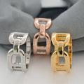 Simple New Style Stainless Steel Round Silk Scarf Buckle for Women's Hijab Accessories for Wedding Party Engagement or Gift