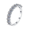 Factory Wholesale Popular 18k Gold Plated 1Carat 925 Sterling Silver Eternity Moissanite Band Ring