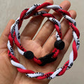 2Rope Nylon Titanium Baseball Softball Braided Rope Tornado Necklace