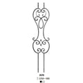 Ornamental Wrought Iron Components Spindles Baluster for Staircase Railing Balustrade Balcony Gate Fence Parts