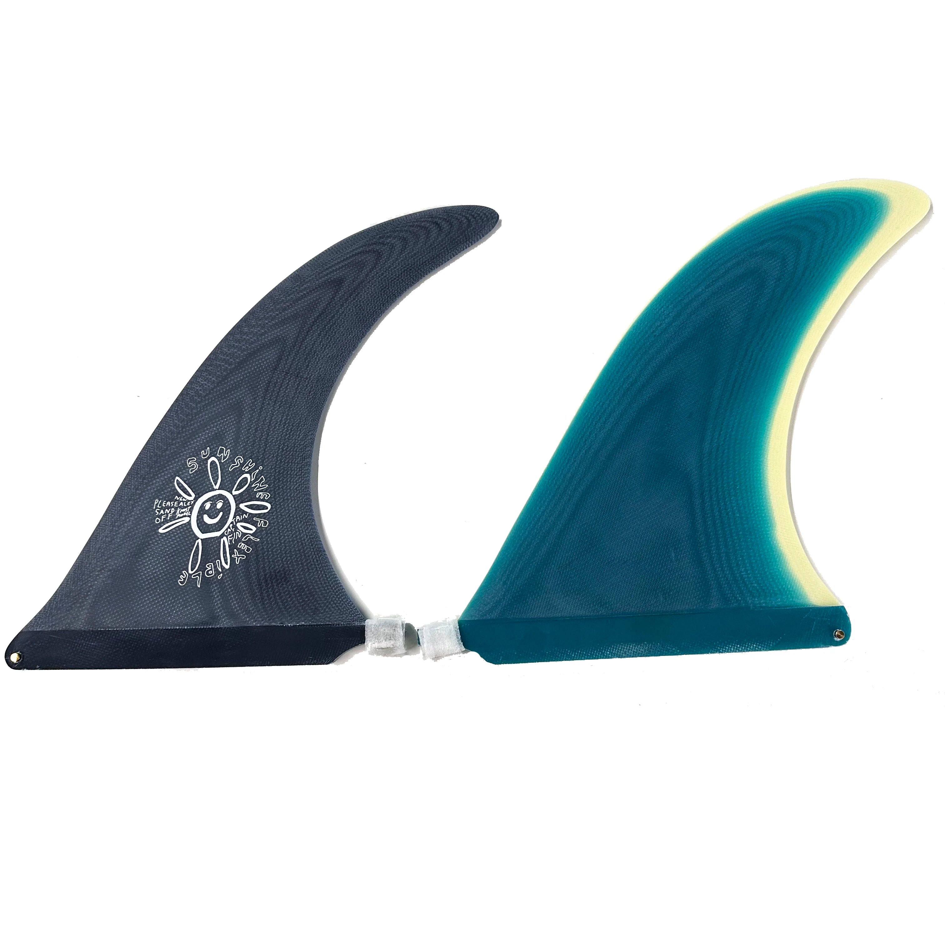 Wholesale Price Durable Solid Fiberglass Fins Longboard Fins for Paddle Board Surf SUP Board Size 7.5"/8"/9"/10.5"