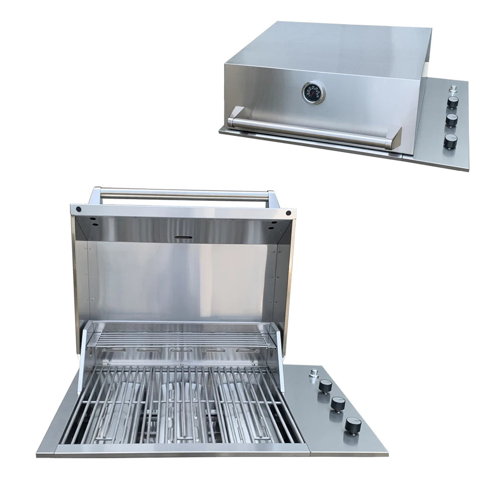 Stainless Steel 304 3 Burner Gas Bbq