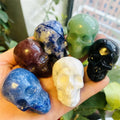 Wholesale Customization Natural Gemstone Quartz Skulls Hand Carved Crystal Skulls For Feng Shui Healing