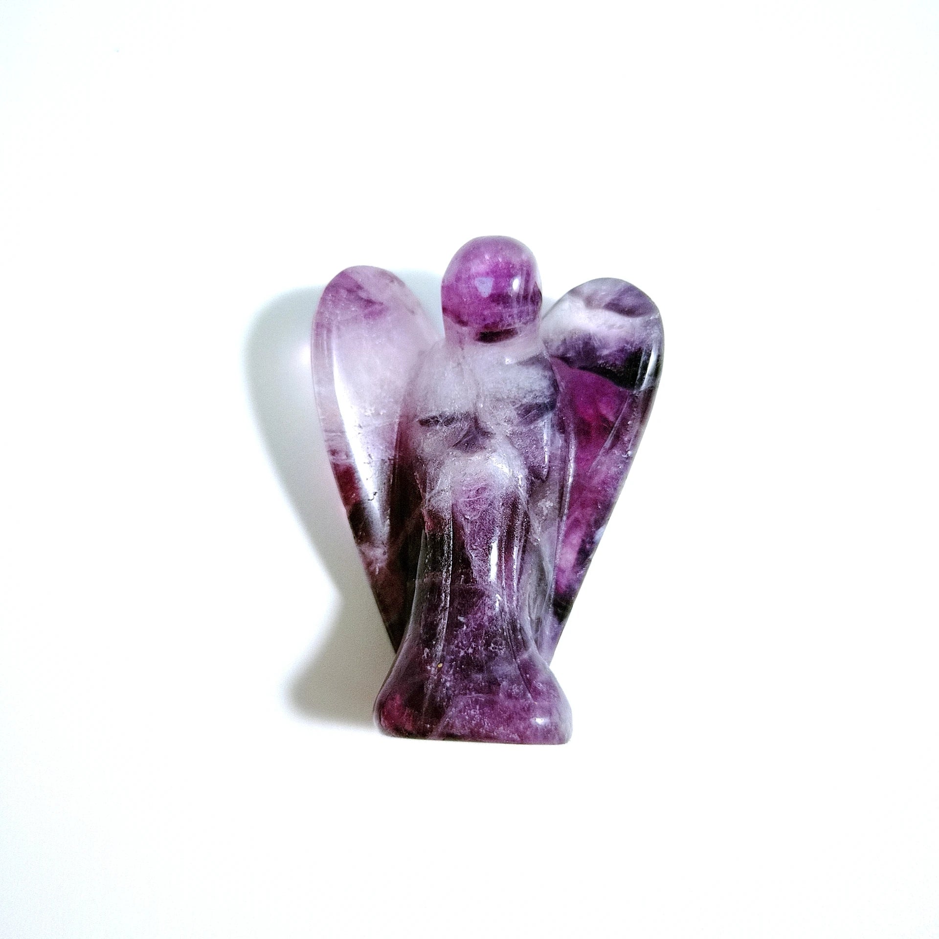 Huiying Polished Angel Hand Carved Amethyst 2 Inch Carving Sculptures