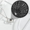 Exquisite One Hundred Languages LOVE Memory Korean I Love You Projection Stone Love Necklace Gifts for Women