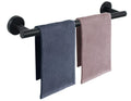 24 Inch Matte Black Towel Bar - Heavy Duty Stainless Steel Towel Rack Wall Mounted Bathroom Towel Holder