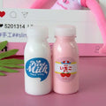 Factory OEM 500ml Disposable Round PET Plastic Milk Bottle with Lid for Milk Tea Juice
