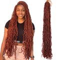 Long Curly Dreadlocks Pre Looped 14 18 24 Crochet Hair Faux Locs Goddess Locs Crochet Hair Goddess Faux Locs