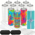 US Warehouse Partially Prepared Leak Proof Sublimation 15oz DIY Snow Globe Stainless Steel Tumbler Heat Press Printing