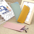 Customized logo PU Leather Sun Glasses Pouch Eyewear Bag Sunglasses Packing