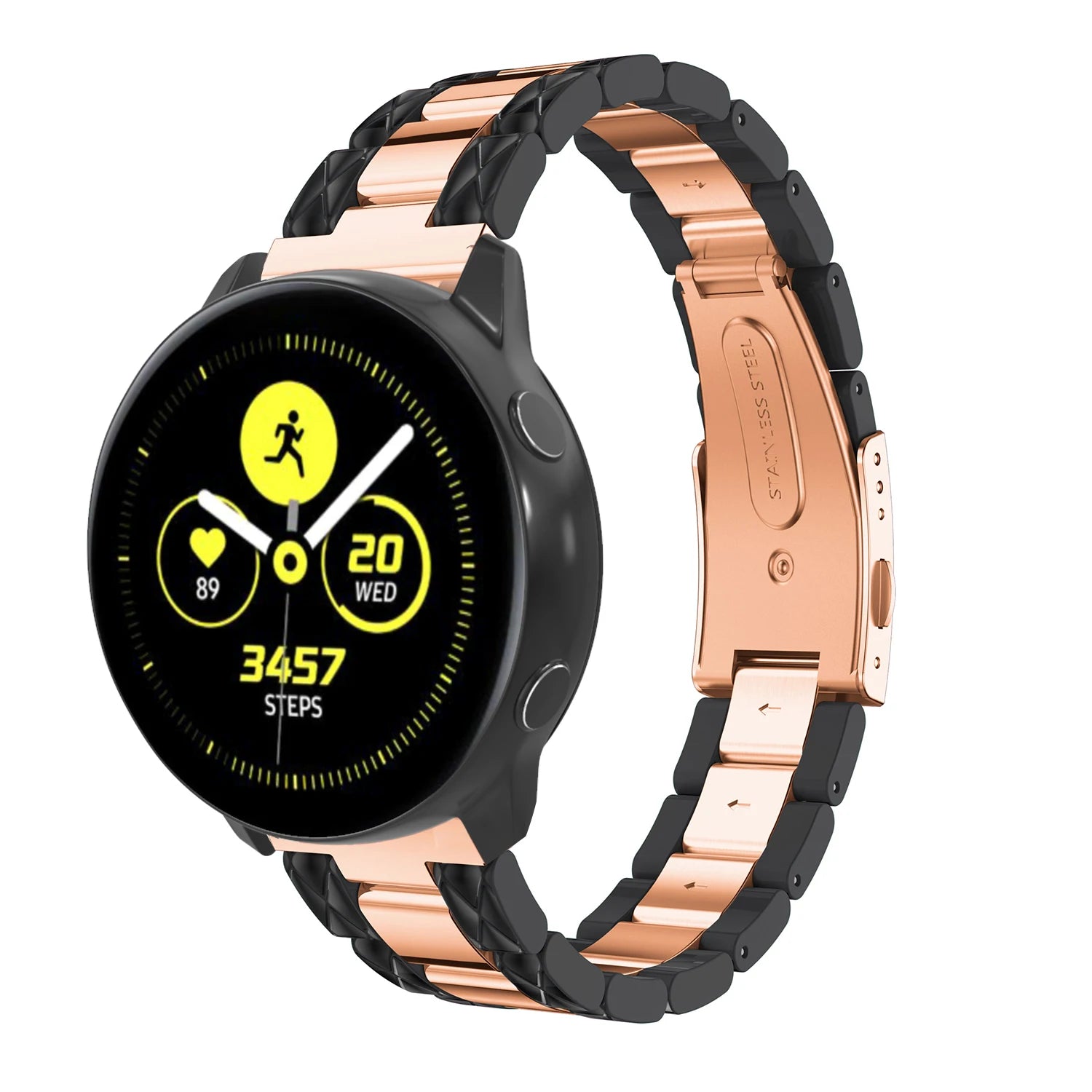 Eraysun 20mm Resin Steel Ball Color Watch Band Strap for Samsung Galaxy Watch Active Watch for TicWatch C2