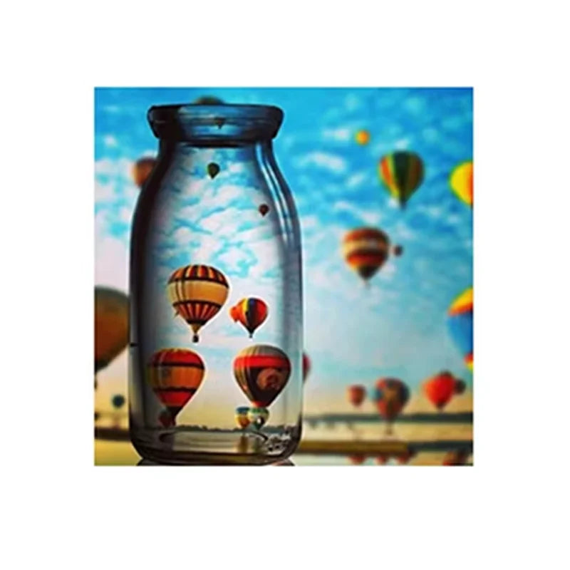 Custom Wall Decor Scenery in Bottle Cross Stitch Mosaic Kit 5d Diy Landscape Diamond Art Painting Kits