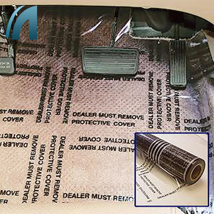 Anti Scratch Soft Moisture Proof Clear PE Temporary Adhesive Automotive Car Interior Protective Film with Blow Molding