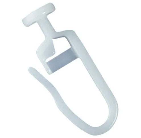 Folding Slider with 9 mm Head for Curtain Rails Lockable Curtain Hooks