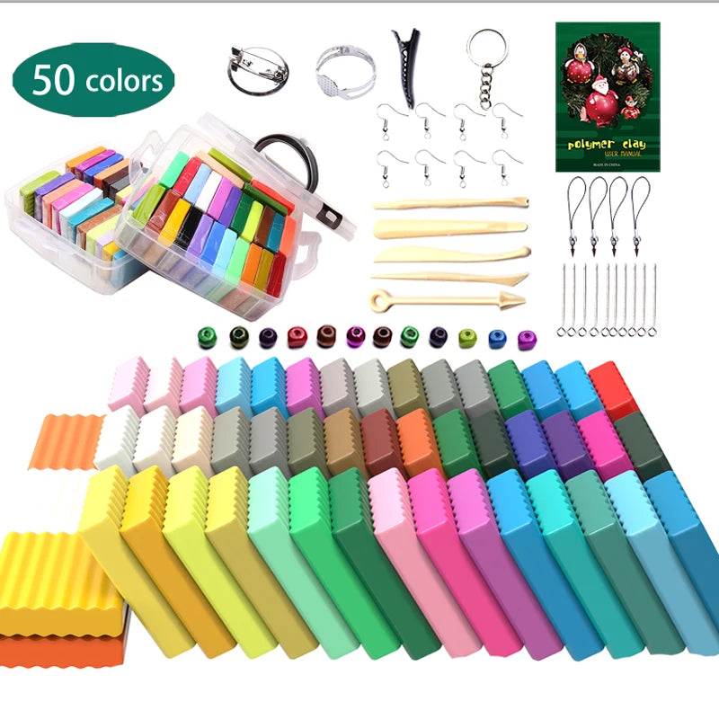 50 Colors Best Selling Set OEM Fun Colorful Educational DIY Play Dough Shapable