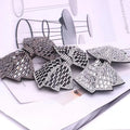 Women's Luxury Elegant Full White Bling Rhinestone Barrette Bow Knot Shape Hairpin Hairclip for Elegant Dress-Up