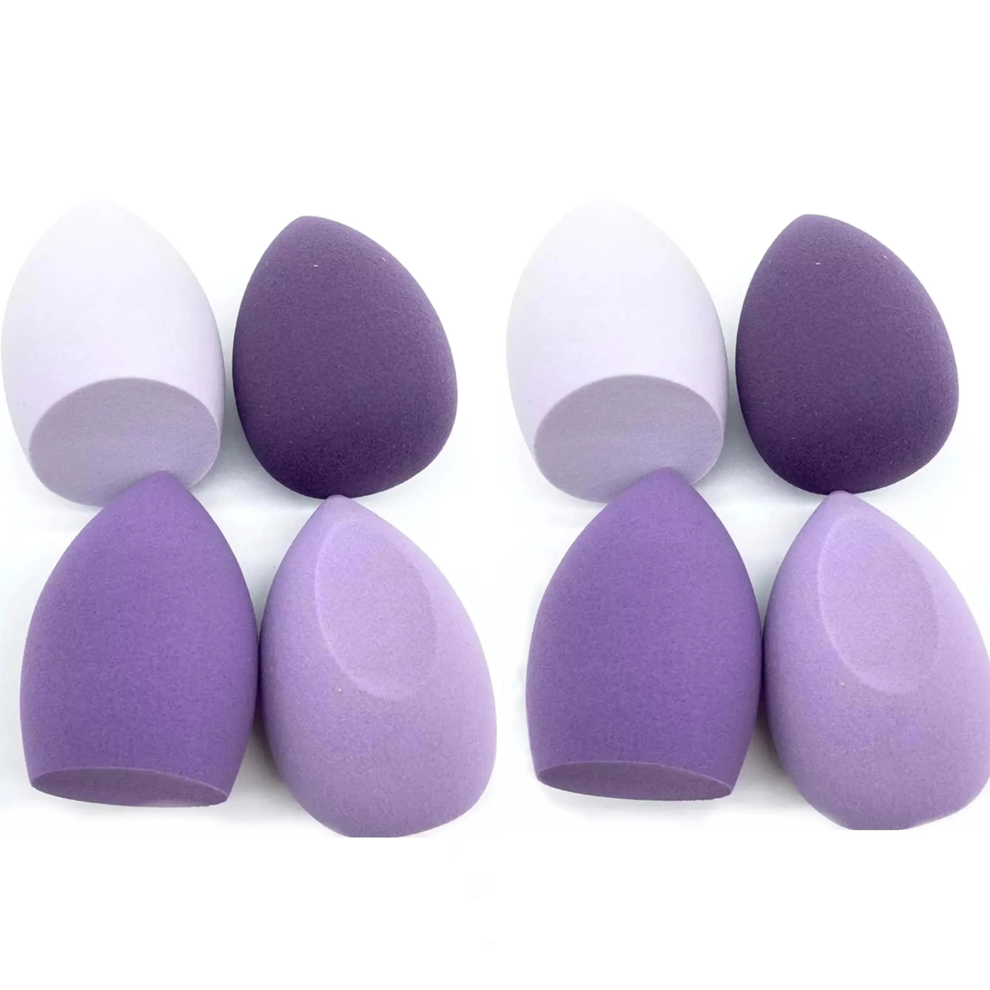 4pcs Bevel Cut Makeup Sponge Dry Wet Combined Foundation Powder Puff Beauty Cosmetic Ball Tool