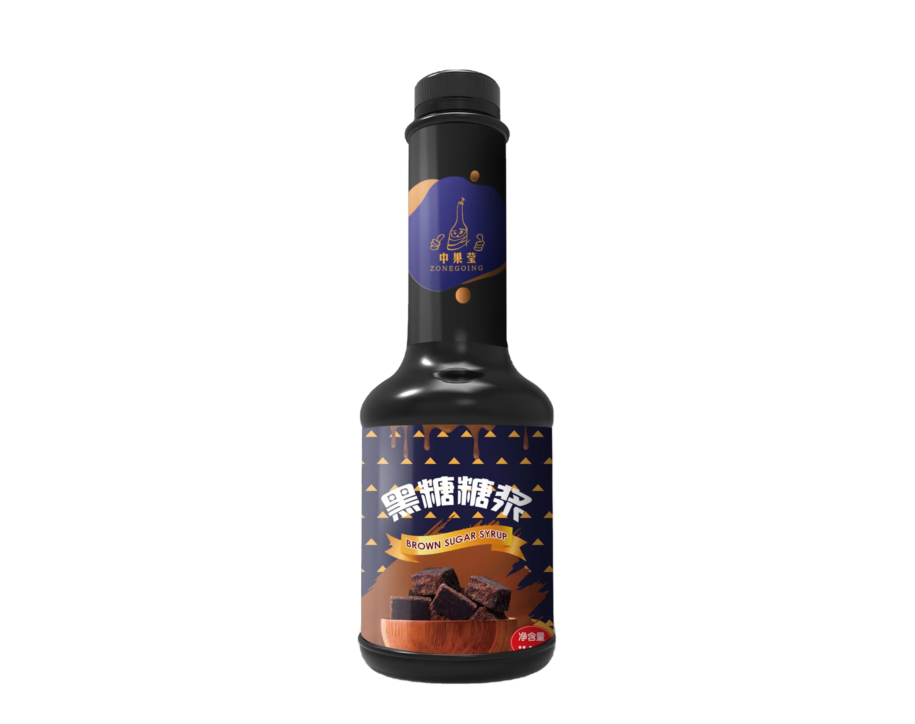Zonegoing Wholesale Brown Sugar Concentrated Liquid Syrup for Bubble Boba Milk Tea Flavoring Syrup Taiwan Soft Drinks Ingredient