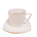 Wholesale Luxury European Style 12pcs Ceramic Coffee Cup and Saucer Set Modern Porcelain Tea Cup with Gift Box