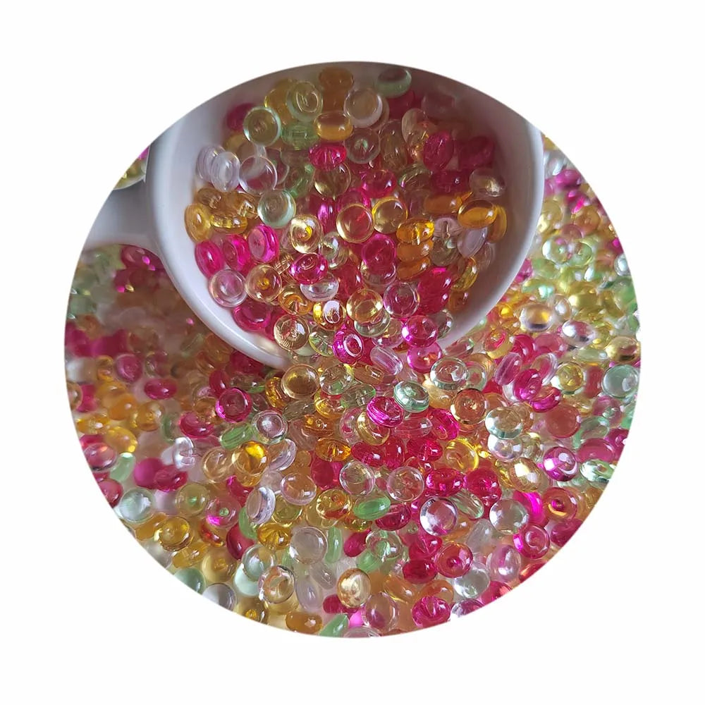 Wholesale 500g Colored Acrylic Mini Fish Bowl Beads Slime Charms for Vase Fillers Nail Art Table Scatter Crafts Decor
