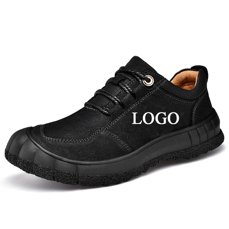 Factory Supply Wholesale Price Genuine Leather Shoes Trekking Men Shoes Waterproof Outdoor Hiking Shoes