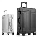 Luxury Travel Hard Shell Suitcase All Aluminum Carry on Luggage Aluminum Suitcase With TSA Locks & Removable Spinner Wheels