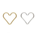 1/20 14K Gold Filled Love Ring for Bracelet Necklace Handmade Connector Heart Closed Ring Jewelry Accessories